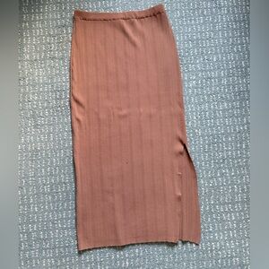 Rachel Zoe Peach Pleated Skirt
